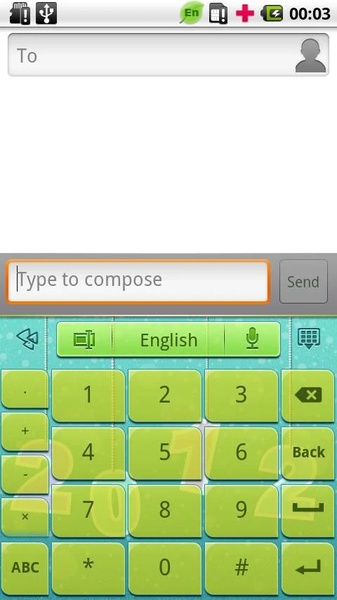 GO Keyboard Brisk2012 theme - Preview 5