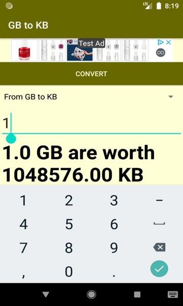GB to KB converter - Preview 3