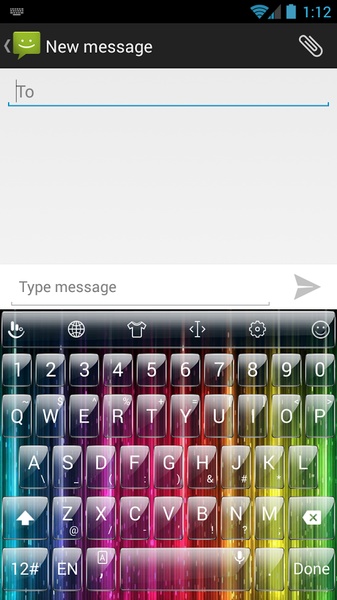 Theme x TouchPal Rainbow Glass - Preview 5