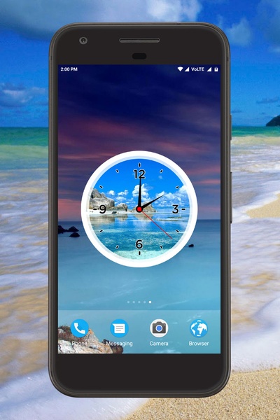 Beach Clock Live Wallpaper - Preview 1