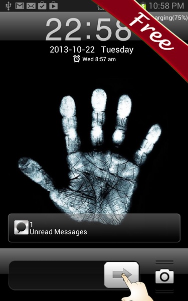 X-Ray Hand Print Go Locker - Preview 5
