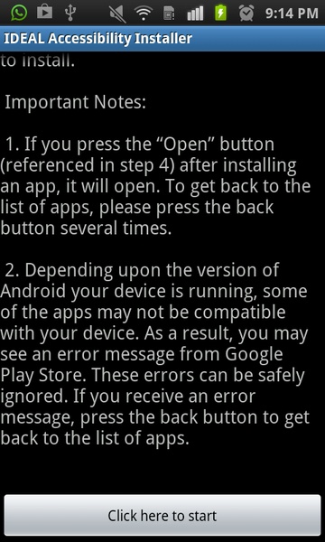 IDEAL Accessibility Installer - Preview 3