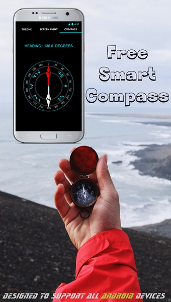 Flashlight -LED Torch COMPASS - Preview 3
