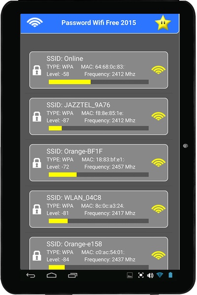 Password Wifi Free 2015 - Preview 4