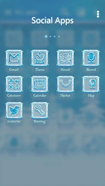 Snowy GOLauncher EX Theme - Preview 3