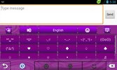 GO Keyboard Purple Light Theme screenshot 1