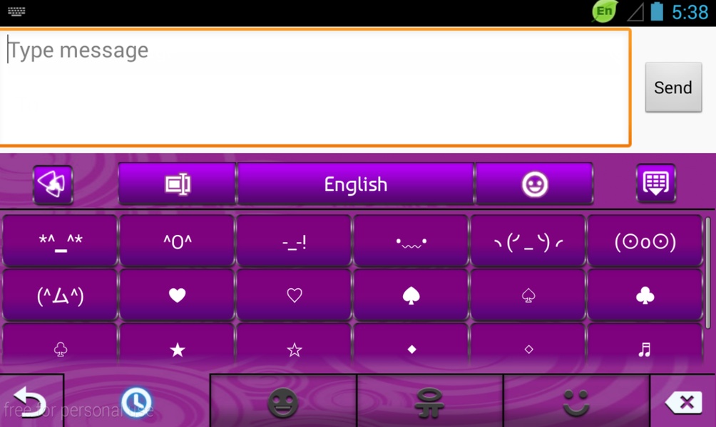 GO Keyboard Purple Light Theme - Preview 1