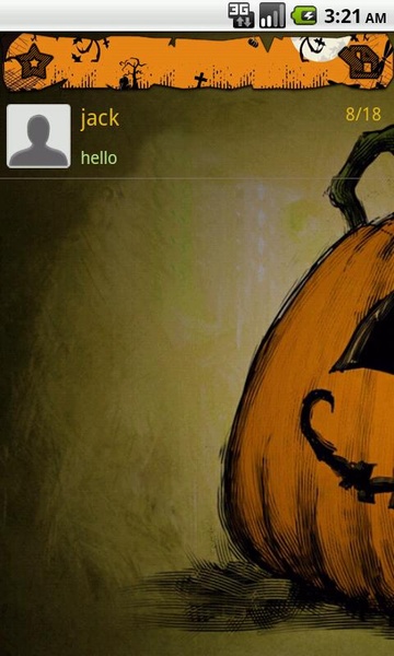 Handcent SMS Skin(Halloween2012) - Preview 4