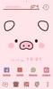 Piggy Face Theme +HOME screenshot 1