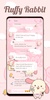 SMS Theme Rabbit Fluffy Pink screenshot 6