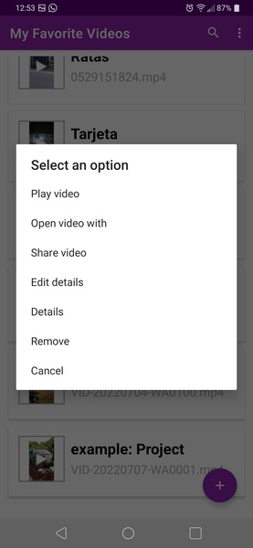 Video Saver: My Favorites Movies, VideoClips and Videos Downloaded - Preview 4