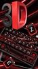 Black Red 3D Keyboard Theme screenshot 4