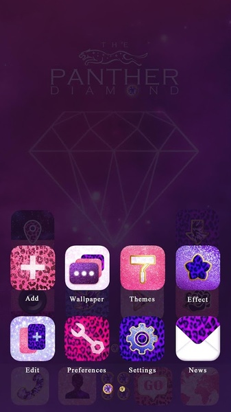 My Diamond GOLauncher EX Theme - Preview 1