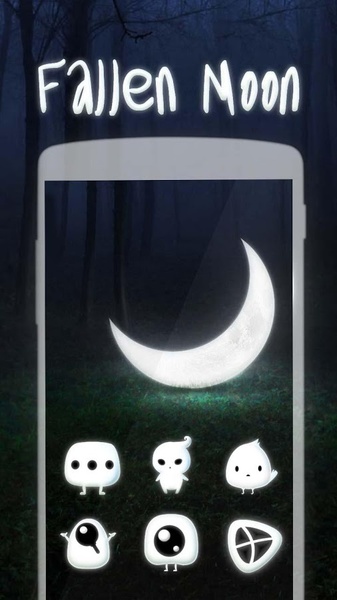 fallen moon GOLauncher EX Theme - Preview 6