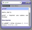PHPQuickReference Widget screenshot 1
