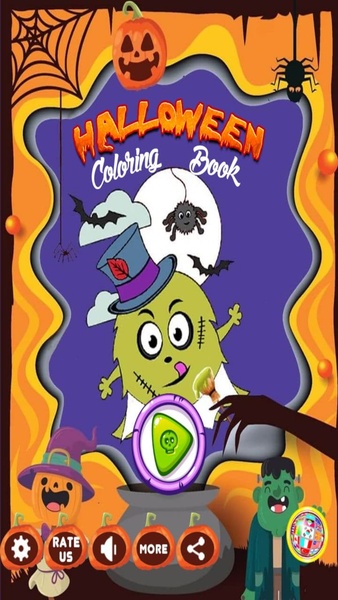 Halloween Coloring Book - Preview 1