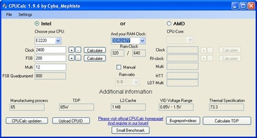 CPUCalc screenshot 1