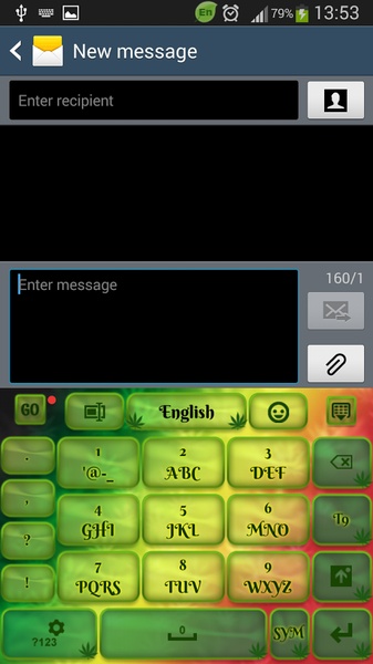 GO Keyboard Rasta Theme - Preview 3