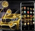 Golden Car Launcher Theme screenshot 6