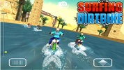 Surfing Dirt Bike Race - Dirt bike Diving Stunt screenshot 7