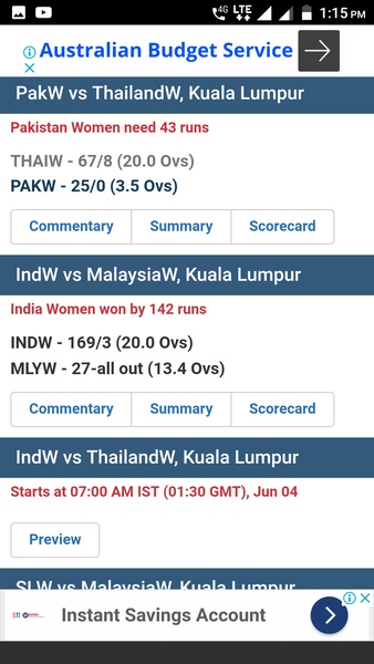 Cricket live score & commentary - Preview 3