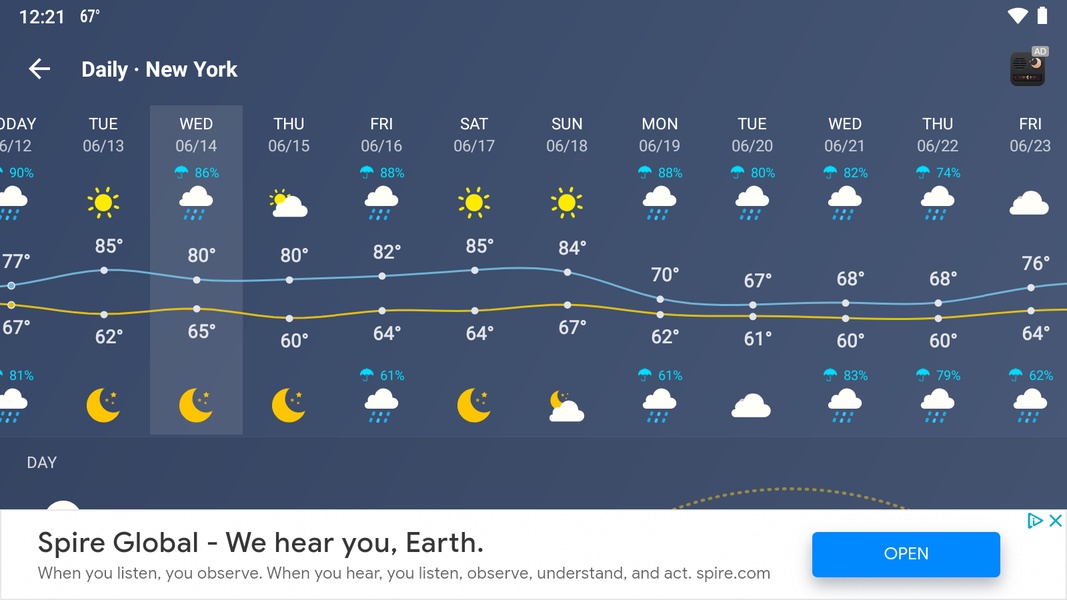 Weather - Accurate Weather App for Android - Download the APK from Uptodown