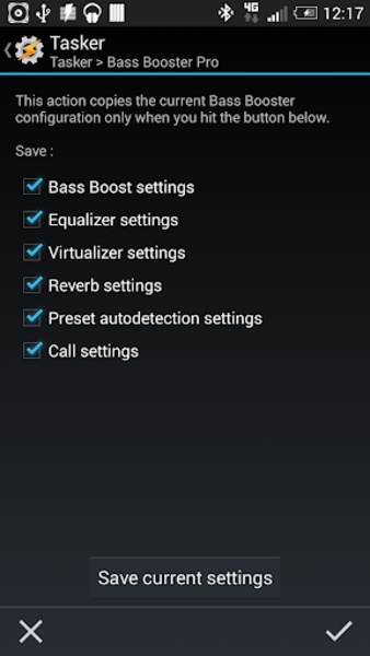 Bass Booster Tasker Plugin - Preview 3