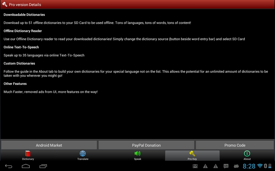 Multi Lang Dictionary + Translate + Speak - Preview 7