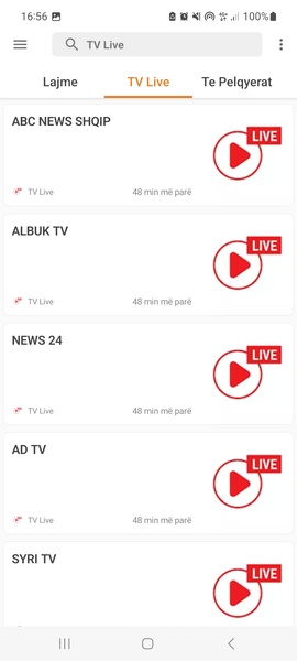 Live tv shqip online apk