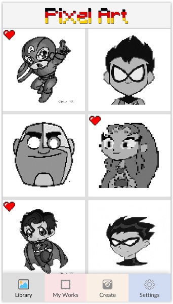 PixelArt teen titans Go - Preview 1