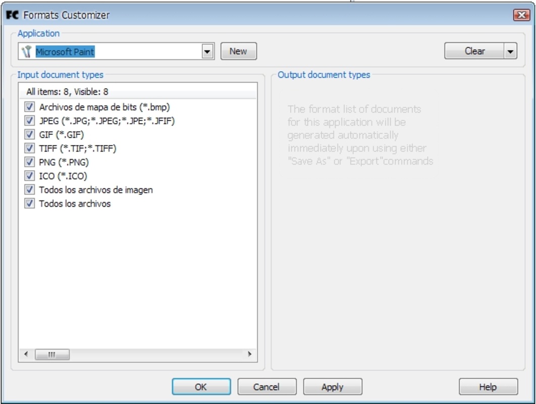Formats Customizer screenshot 3