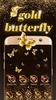 Shining theme: Sparkle Gold Butterfly wallpaper HD screenshot 3