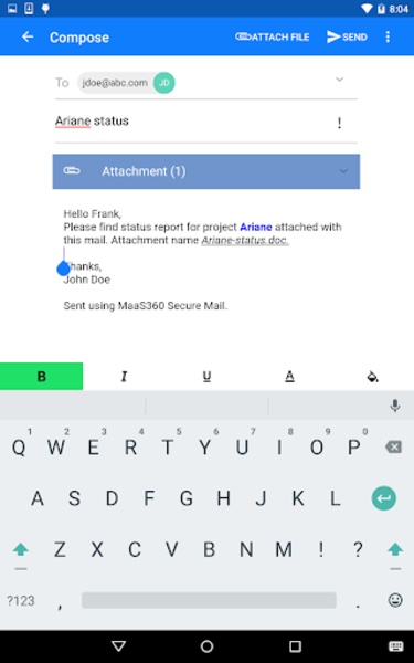 MaaS360 Mail - Preview 7
