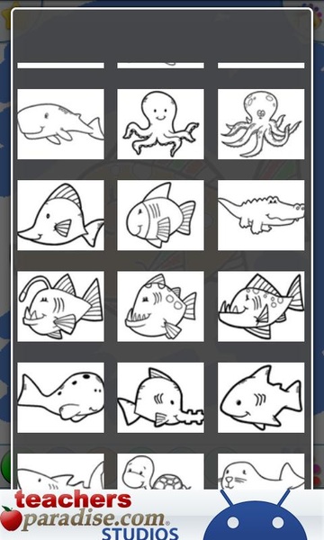 Ocean Animals Coloring Book - Preview 4