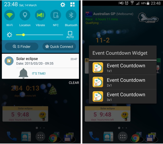 Event Countdown Widget - Preview 1