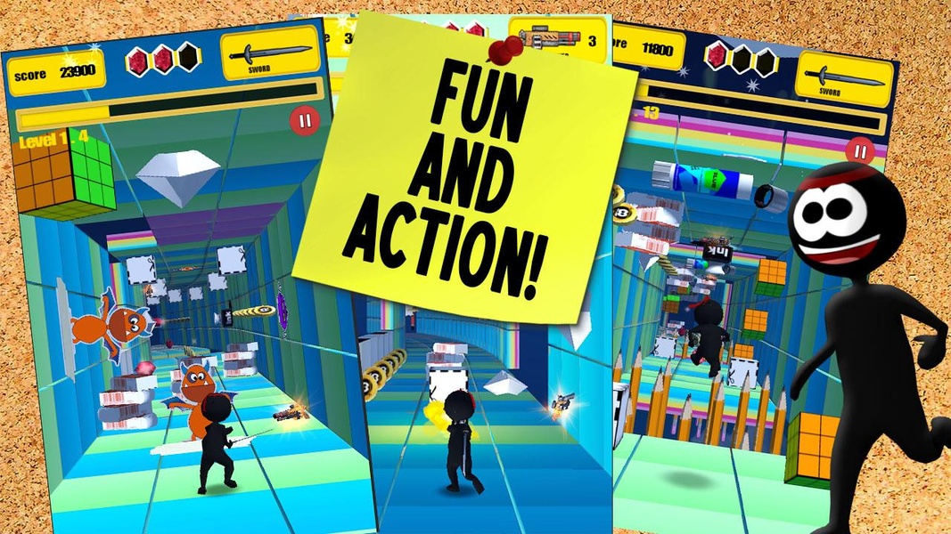 Stickman Run 4D - Preview 2