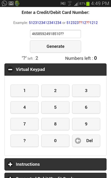 Credit Card Revealer - Preview 3
