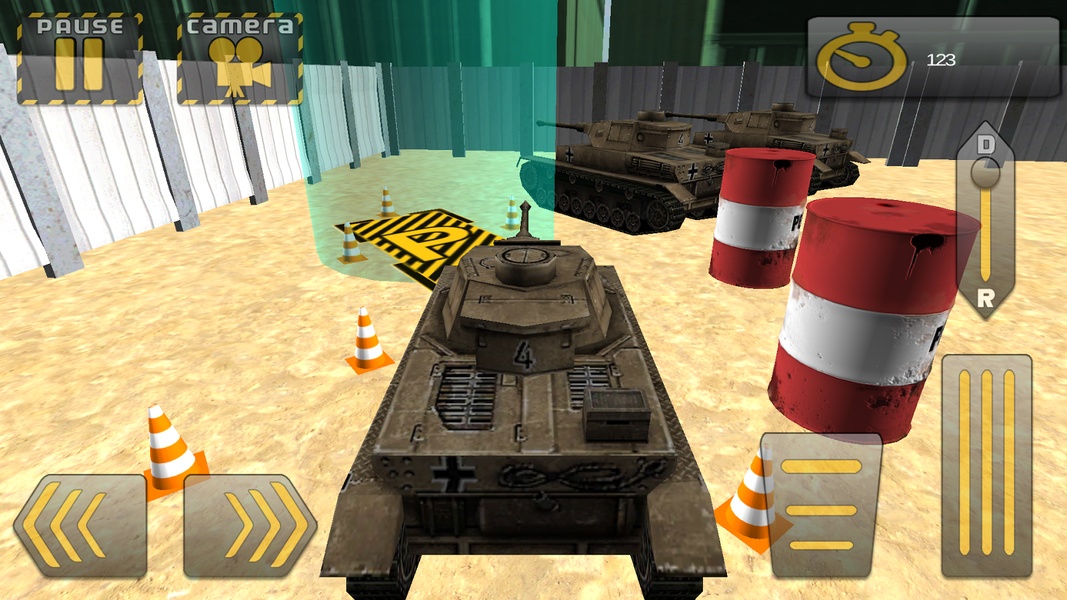 3D Army Tank Parking - Preview 1