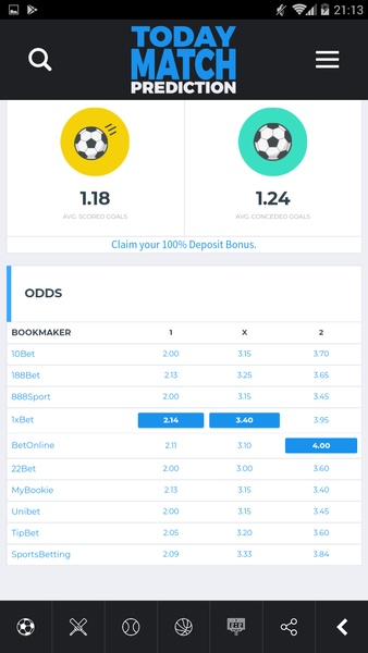 Today Match Prediction - Sports Predictions 12.0 Printscreens 9