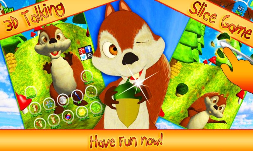 Slice It + Talk Squirrel Fun - Preview 1