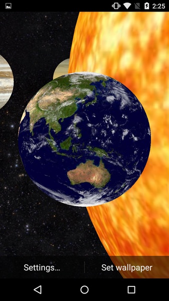 Solar System 3D Free LWP - Preview 3