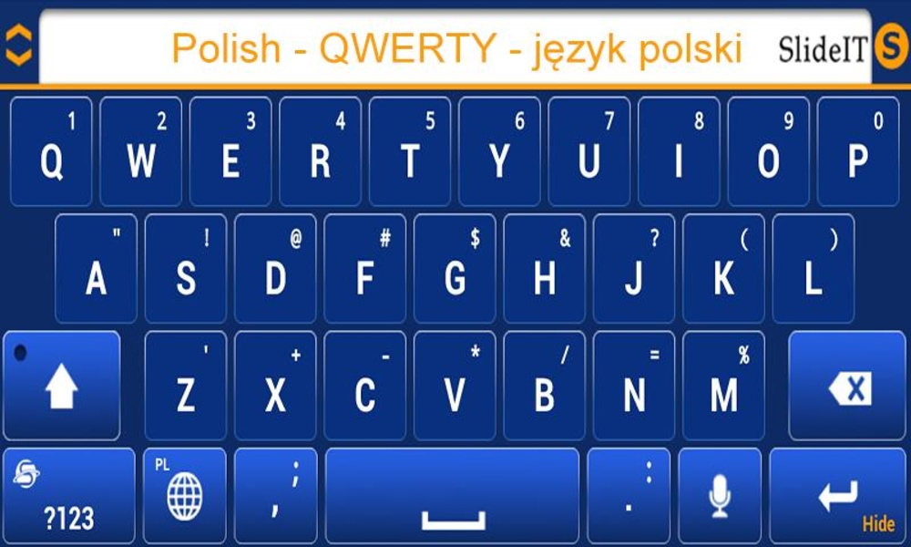 SlideIT Polish [QWERTY] Pack - Preview 2