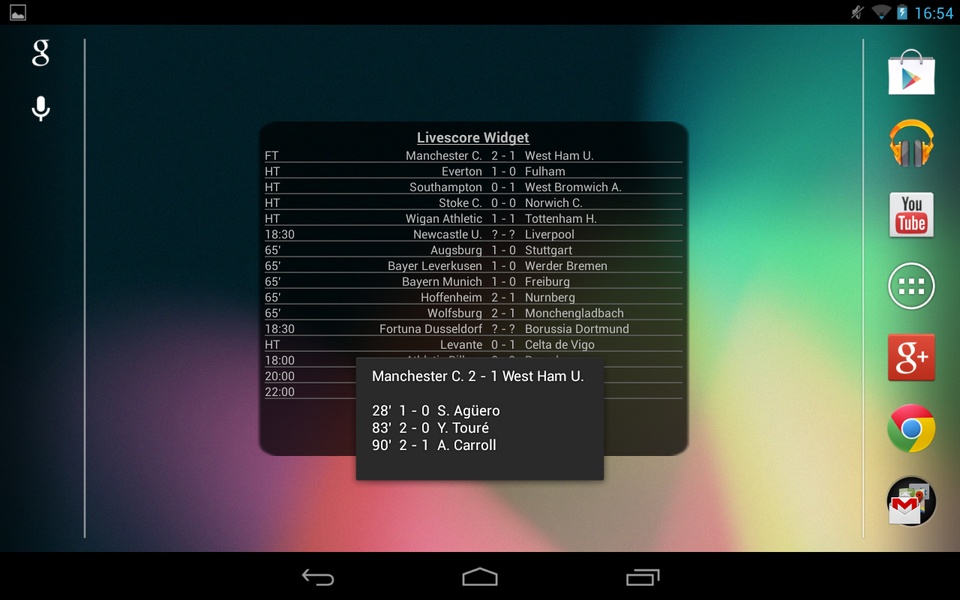 Livescore Widget - Preview 4