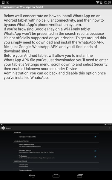 Download Whatsapp on Tablet - Preview 4