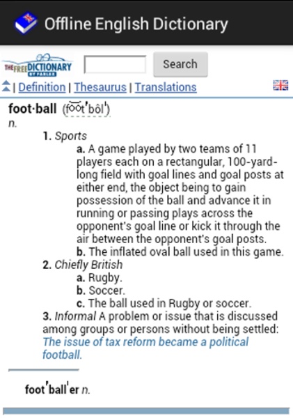 Offline English Dictionary - Preview 5