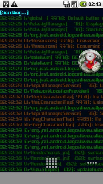 Logcat Live Wallpaper - Preview 1
