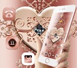 Rose Gold Diamond Heart Luxury Theme screenshot 2