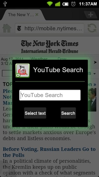 YouTube Search - Preview 1