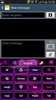 Purple Flame GO Keyboard theme screenshot 4