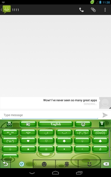 GO Keyboard Green - Preview 2
